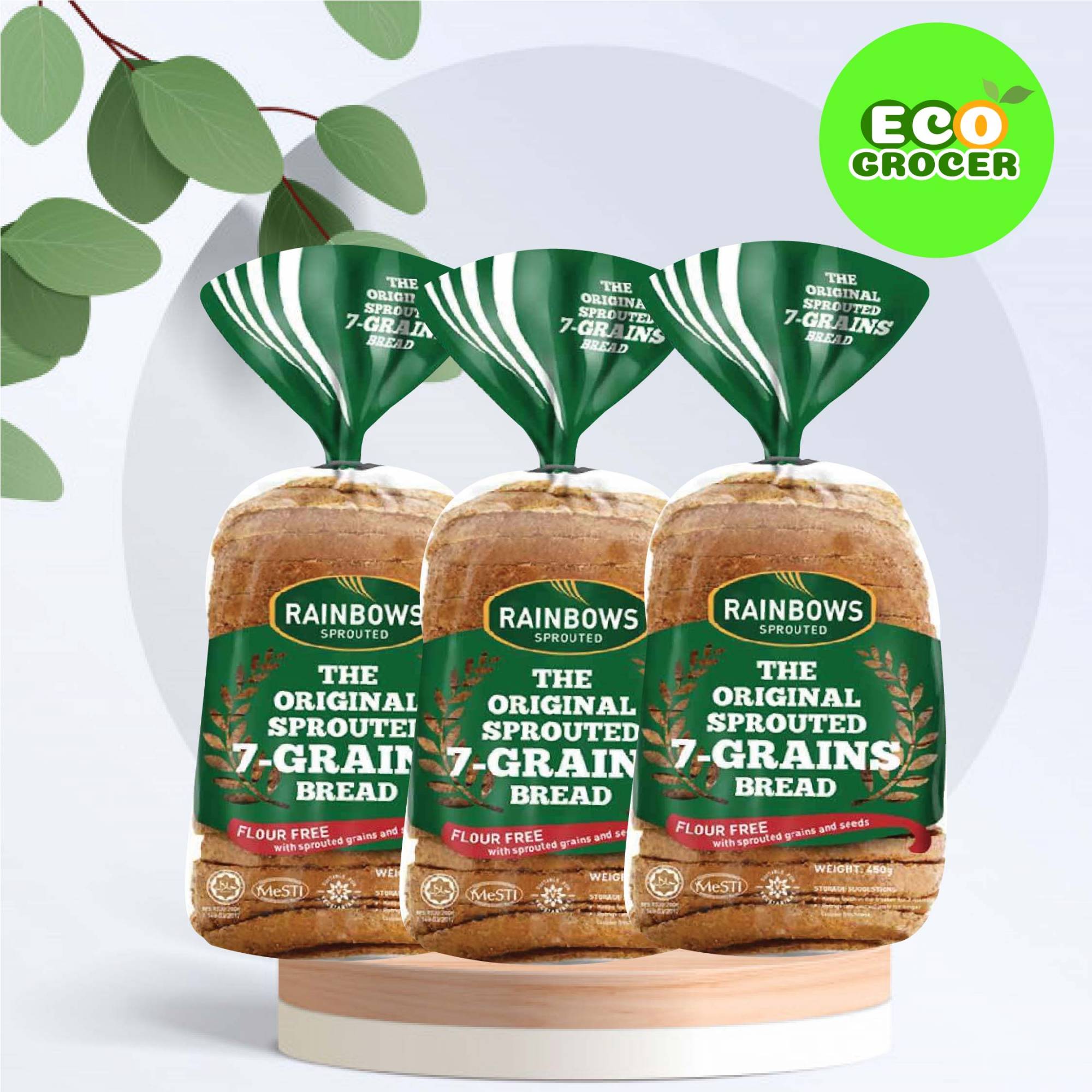 Bread 面包 ( Nova Low GI Nova Bread 低脂健康面包 , Rainbows Bread Flour Free Bread 无面粉发芽面包 )