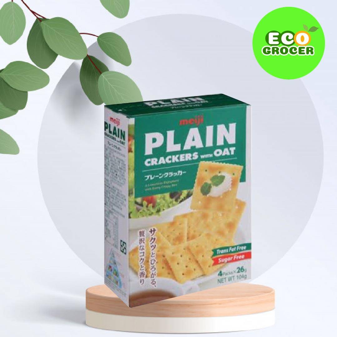 Meiji Plain Crackers Biscuits Oats Japan Original Oats Meiji Cracker 日本明治 燕麦苏打饼干